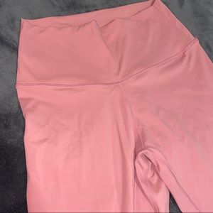 Pink high waisted leggings